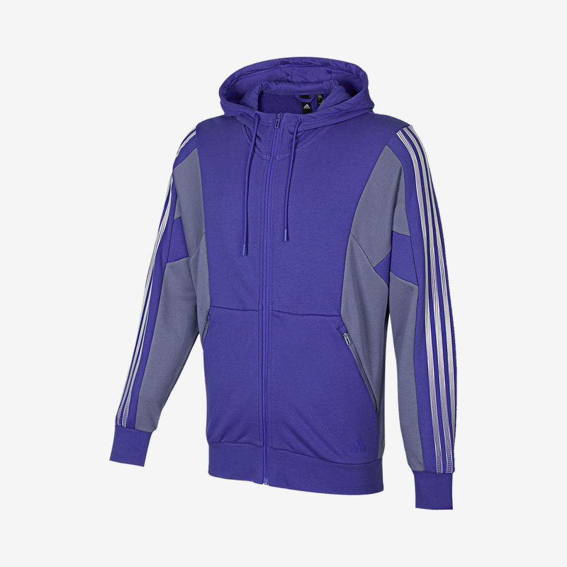 Adidas/阿迪达斯正品新款运动休闲男子拉链长袖外套 H40198