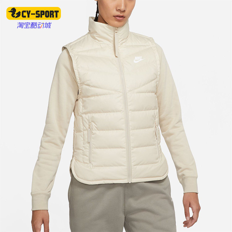 Nike/耐克正品冬季女子运动保暖休闲耐磨羽绒马甲 DR1591-206