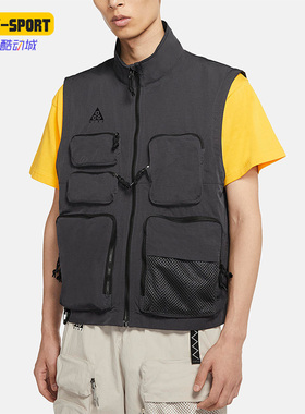 Nike/耐克正品运动男子透气休闲机能多口袋马甲CK7237-060