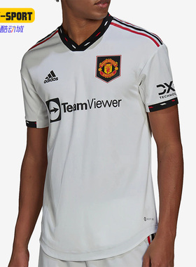 Adidas/阿迪达斯正品22-23新赛季曼联客场球员版运动足球服H13883
