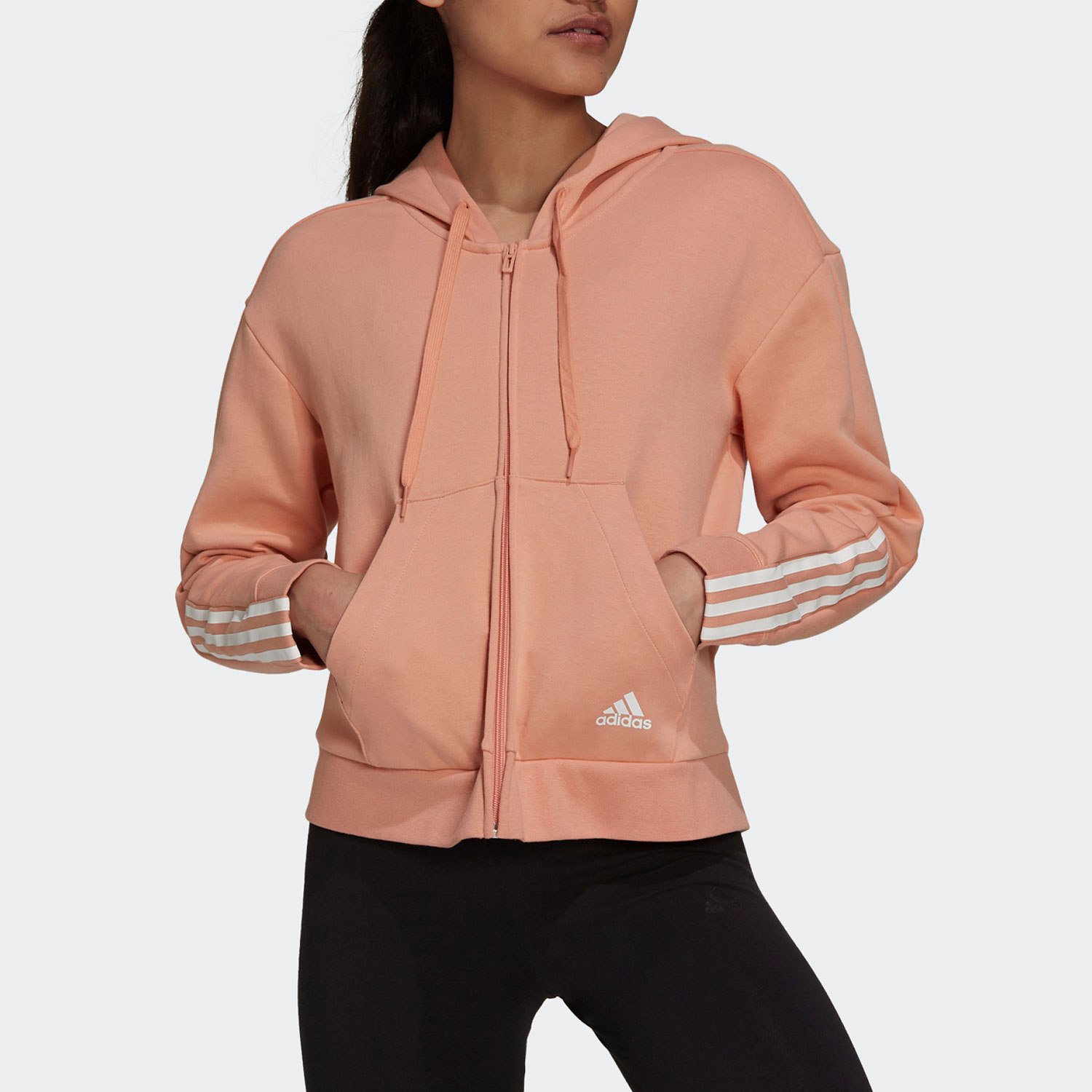 Adidas/阿迪达斯正品秋季新款女子运动连帽外套H07804,运动服/休闲服装,运动茄克/外套,淘宝优惠券,粉丝福利购,淘宝优惠卷