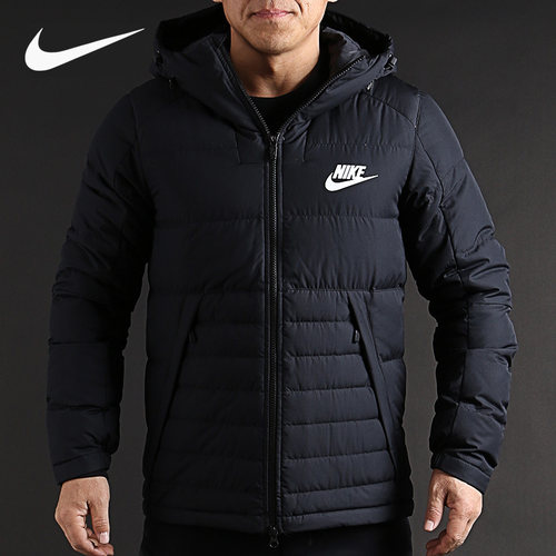Nike/耐克正品 男款防风保暖休闲运动连帽夹克上衣羽绒外套806862