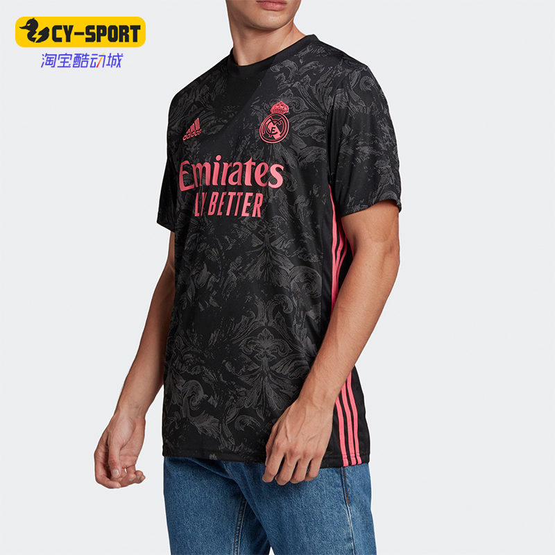 Adidas/阿迪达斯正品时尚男士吸湿排汗简约透气短袖T恤GE0933