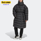 透气羽绒服 Adidas 女子保暖中长款 三叶草新款 HK5245 阿迪达斯正品
