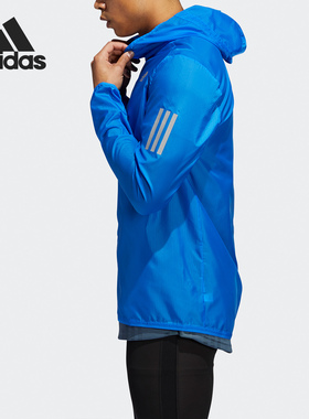 Adidas/阿迪达斯正品夏季男子OWN THE RUN JKT针织外套FM6919