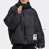 Adidas 三叶草女子运动连帽保暖棉服HF1583 阿迪达斯正品