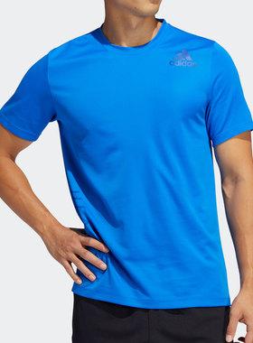 Adidas/阿迪达斯正品男子透气健身训练运动短袖T恤 FM2104
