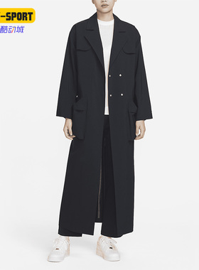 Nike/耐克正品春季新款女子休闲运动长款风衣外套DV8231-010
