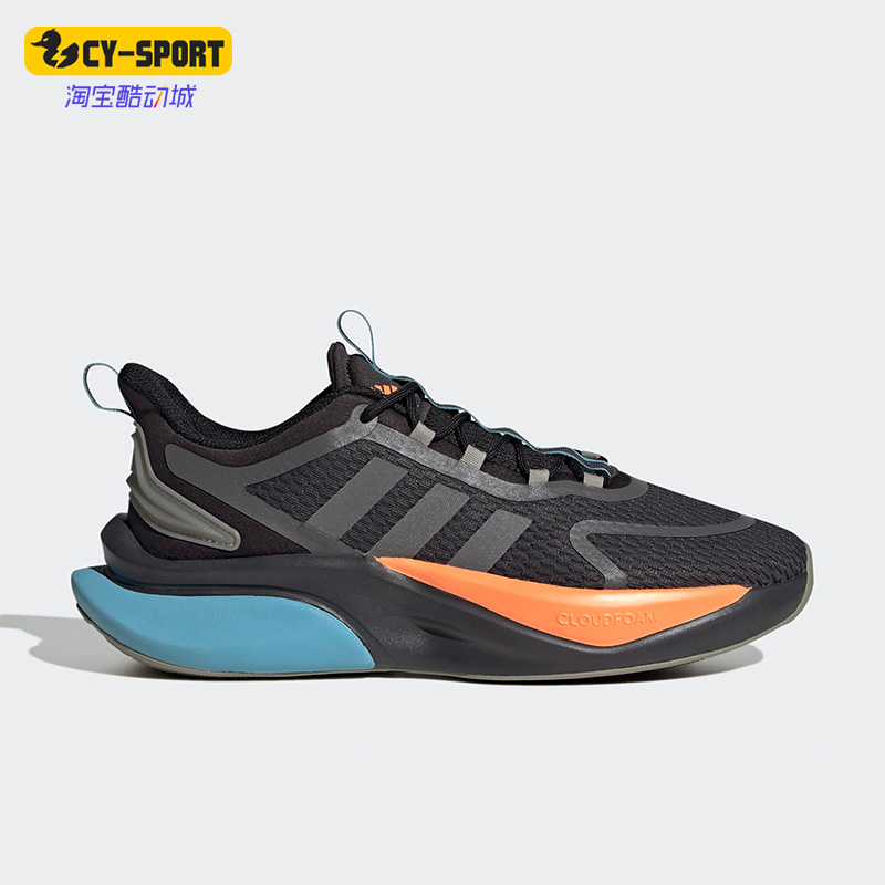 Adidas/阿迪达斯正品Alpha Bounce+新款男子运动跑步鞋HP6140