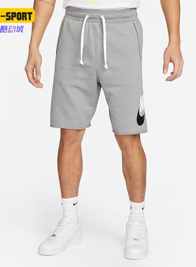 Nike/耐克正品新款男子印花法式毛圈运动休闲透气短裤DM6818-029