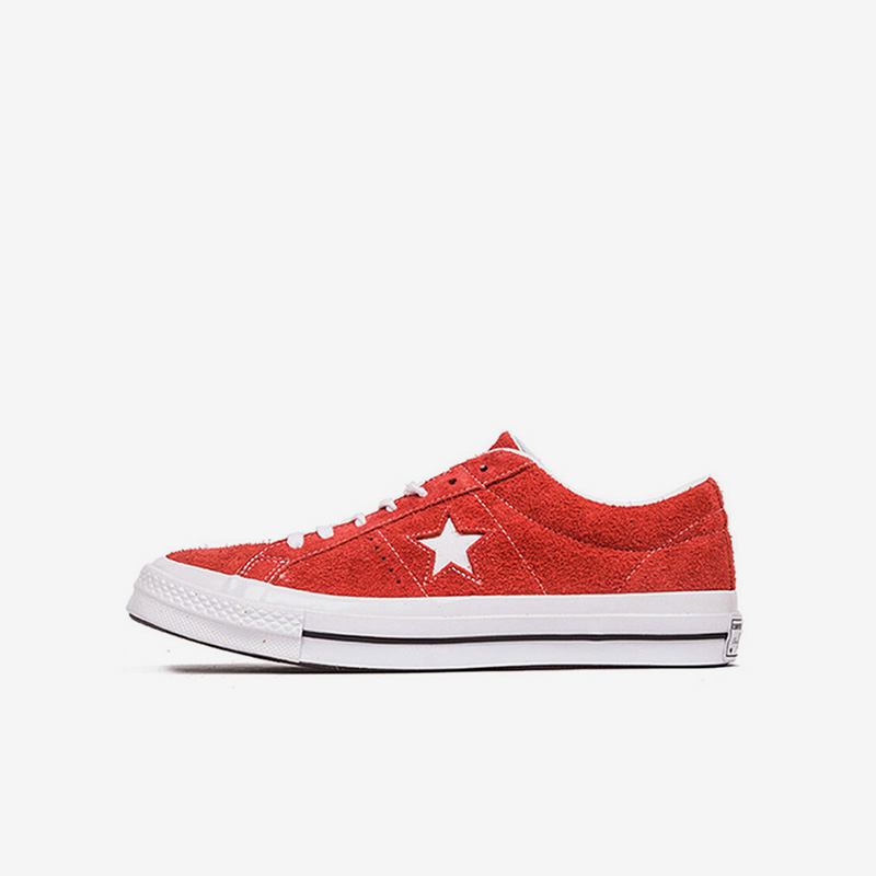 Converse匡威 one star粉色翻毛皮新标低帮男女款滑板鞋 158434C