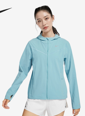 Nike/耐克正品新款女士连帽反光运动夹克外套FB7481-464