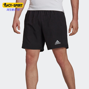 Adidas 夏季 男子运动休闲透气梭织五分裤 H58586 阿迪达斯正品