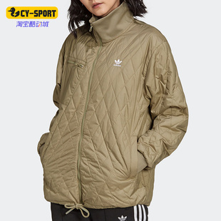 保暖立领棉衣外套 Adidas 阿迪达斯正品 三叶草休闲女子时尚 H43919