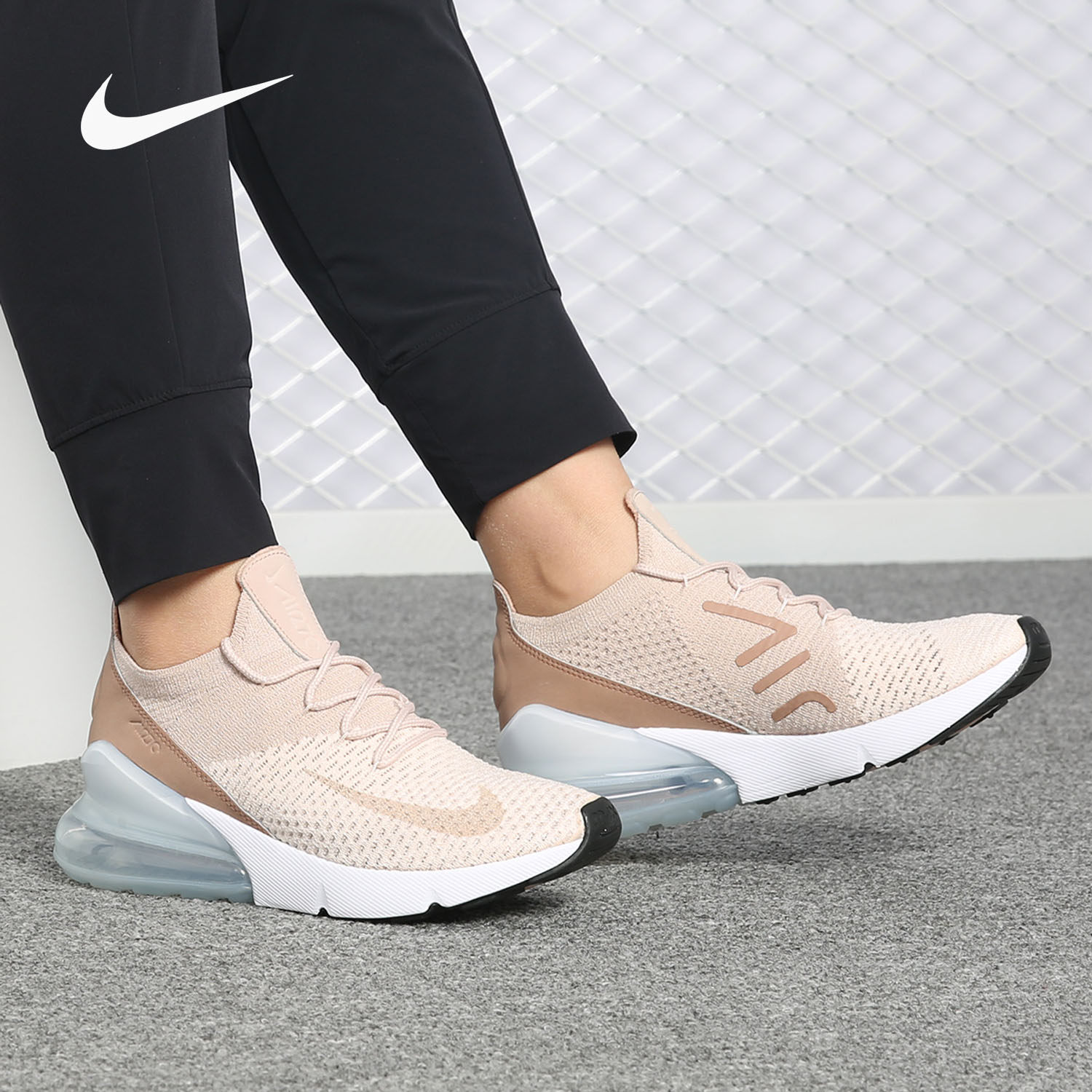 Nike/耐克正品新款 W AIR Max 270 女子飞线编织跑步鞋AH6803