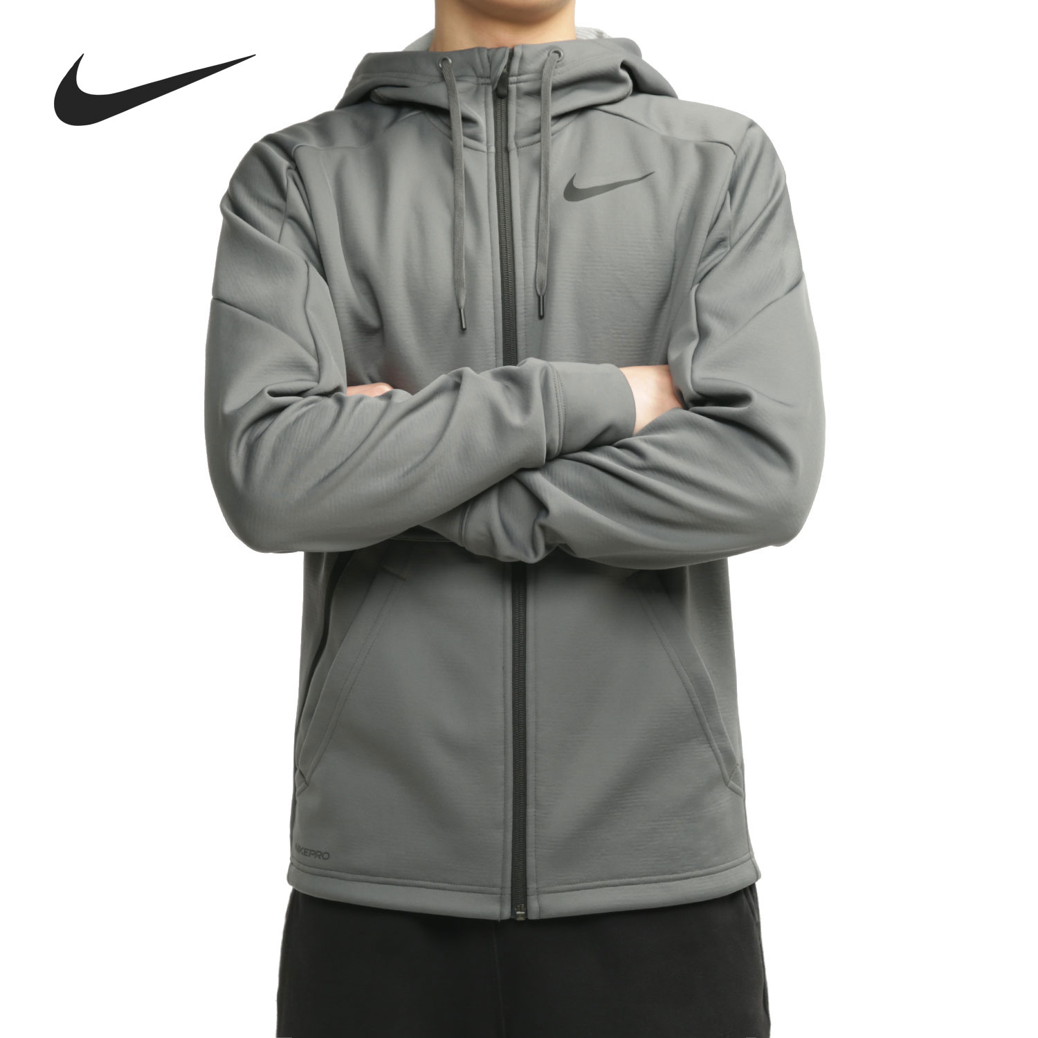 Nike/耐克正品THERMA男子全长拉链开襟训练连帽衫外套 CU7359