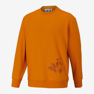 男子圆领宽松套头卫衣HJ7825 三叶草新款 Adidas 阿迪达斯正品