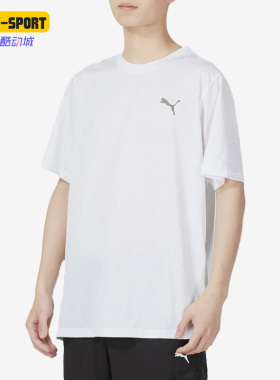 Puma/彪马正品新款休闲男子透气运动短袖T恤520141-01-02