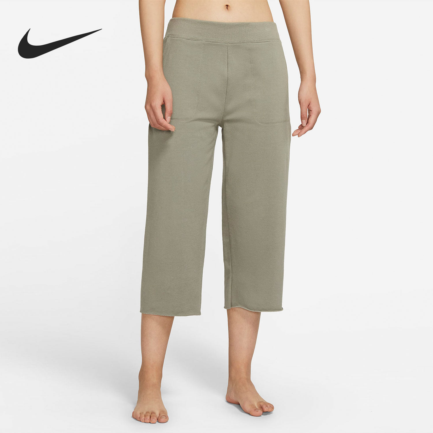 nike/耐克正品yoga luxe 女子休闲阔腿裤中长裤七分裤 da0777-320