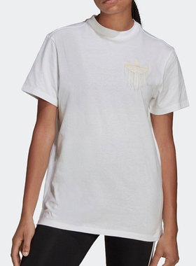 Adidas/阿迪达斯正品三叶草 女子圆领宽松运动短袖T恤衫H18067