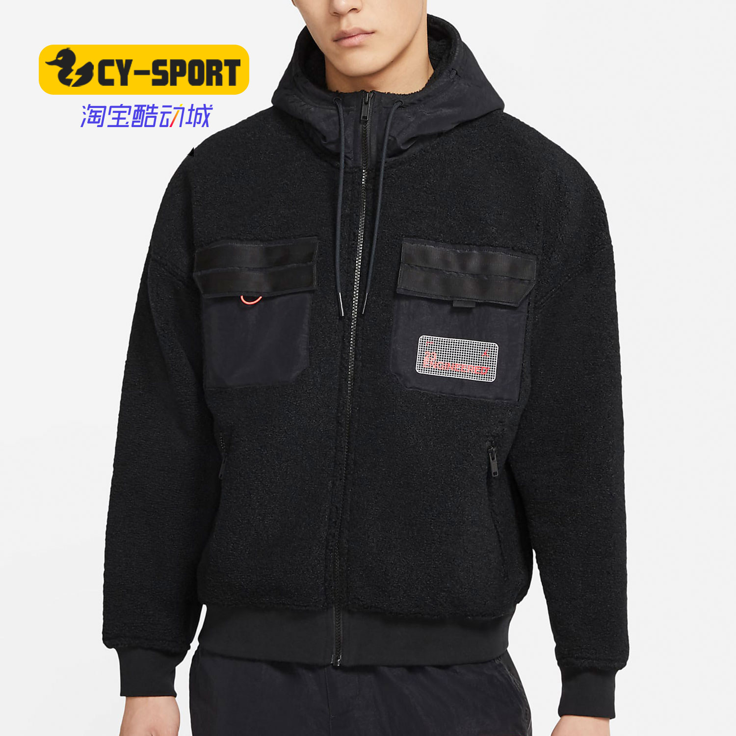 耐克男子保暖连帽运动棉服