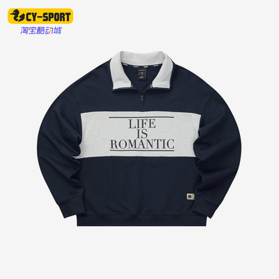 男女印花运动翻领卫衣斯凯奇正品