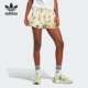 透气运动女子短裤 Adidas 印花个性 新款 IC3073 阿迪达斯正品