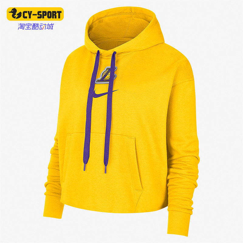 Nike/耐克正品新款洛杉矶湖人队女子篮球连帽卫衣DR2382-728