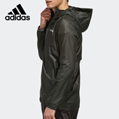 XPLR Adidas 阿迪达斯正品 WINDBREAKE男子户外运动连帽外套EH4976