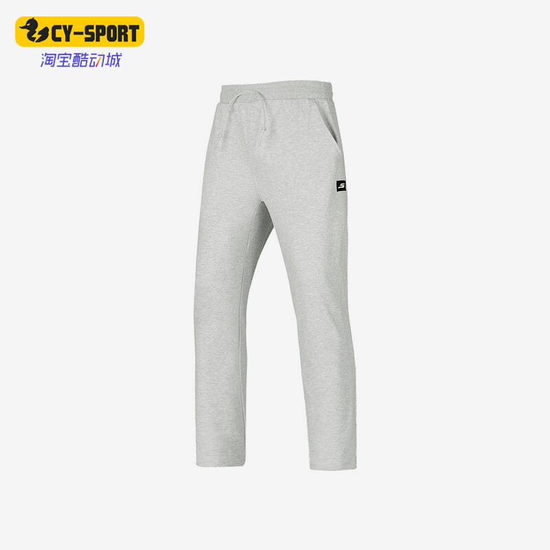 Skechers/斯凯奇正品新款男士跑步时尚针织系带休闲长裤,运动服/休闲服装,运动长裤,淘宝优惠券,粉丝福利购,淘宝优惠卷
