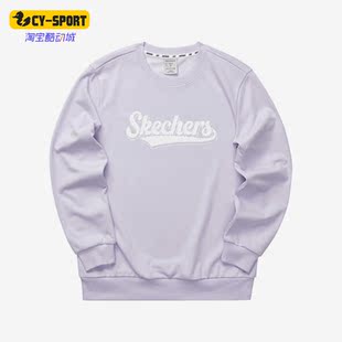 斯凯奇正品 圆领卫衣 新款 运动休闲时尚 L323U075 男女同款 Skechers