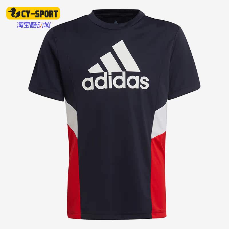 短袖阿迪达斯正品儿童夏运动休闲