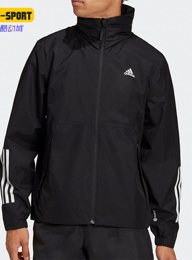 Adidas阿迪达斯正品春季新款户外运动休闲男子连帽外套H65773