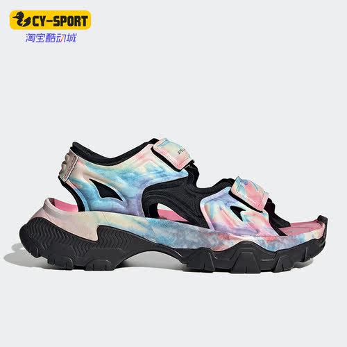 新款女子款运动凉鞋阿迪达斯正品