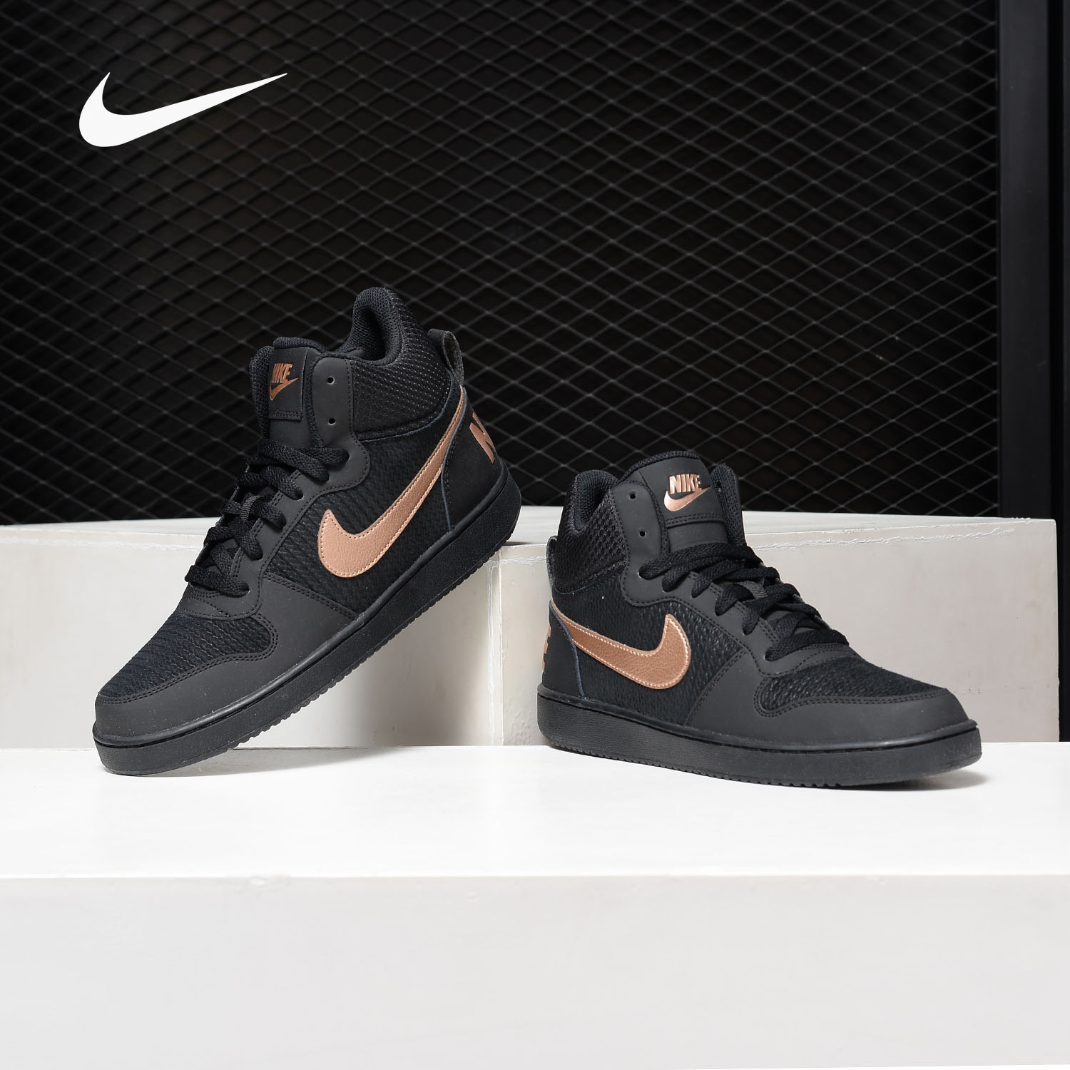 耐克正品男女舒适黑金休闲运动鞋