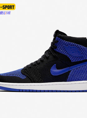 耐克flyknit1aj1黑蓝篮球鞋