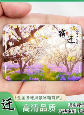 江苏宿迁旅游纪念品冰箱贴项王故里骆马湖龙王庙行宫伴手礼定制