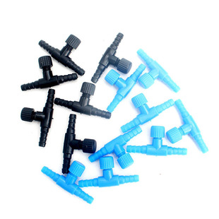 鱼缸增氧泵水族冲氧泵空气调节阀门开关鱼缸氧气泵调气阀三通接头