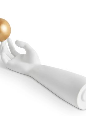 【官方授权】法国L'OBJET Atlas阿特拉斯香座金色家简约装饰摆件