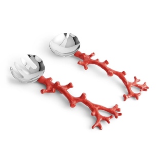 【官方授权】美国Michael Aram Ocean Reef珊瑚叉勺套装红色居家