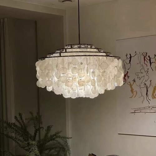 【官方正品】丹麦VERPAN珍珠贝母吊灯别墅走廊楼梯灯客厅餐厅吊灯