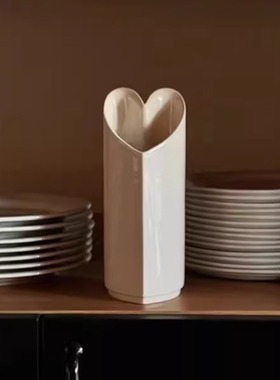 【官方授权】the coming 爱心花瓶月亮艺术感陶瓷花瓶室内装饰礼