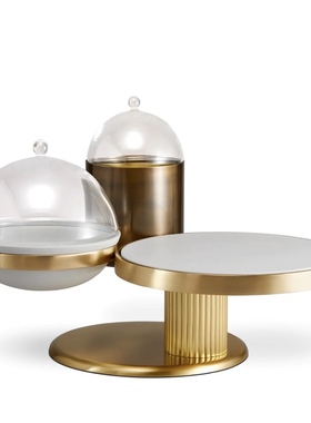 【官方授权】法国L'OBJET Kelly Behun系列凯利高脚餐盘架子瓷器