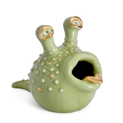 【官方授权】法国L'OBJET鱼形烟灰缸 Haas系列瓷器摆件艺术装饰件