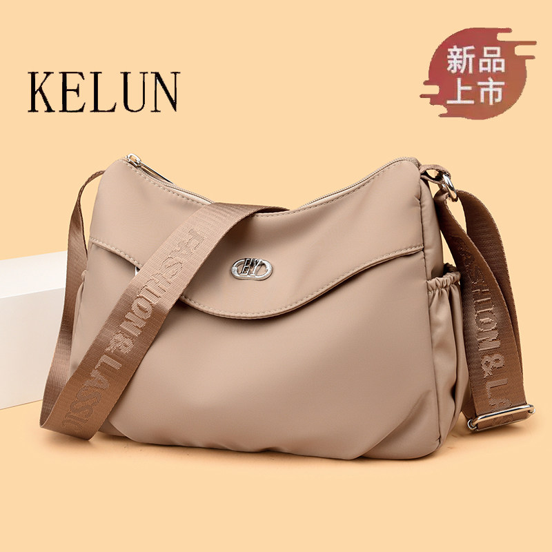 品牌正品牛津布女包2025新款休闲斜挎包女大容量轻便单肩包妈妈包