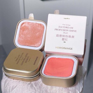 HERORANGE遐想缤纷焕颜腮红膏清透自然氛围感柔雾哑光土豆泥胭脂