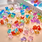 亚克力七彩珠仿真钻石水晶10色塑料玩具小男孩女孩幼儿奖励宝石头