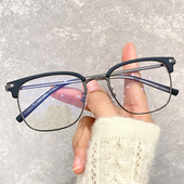 眉毛架近视眼镜框男士 女可配有度数平光架 文艺可配防蓝光网红款
