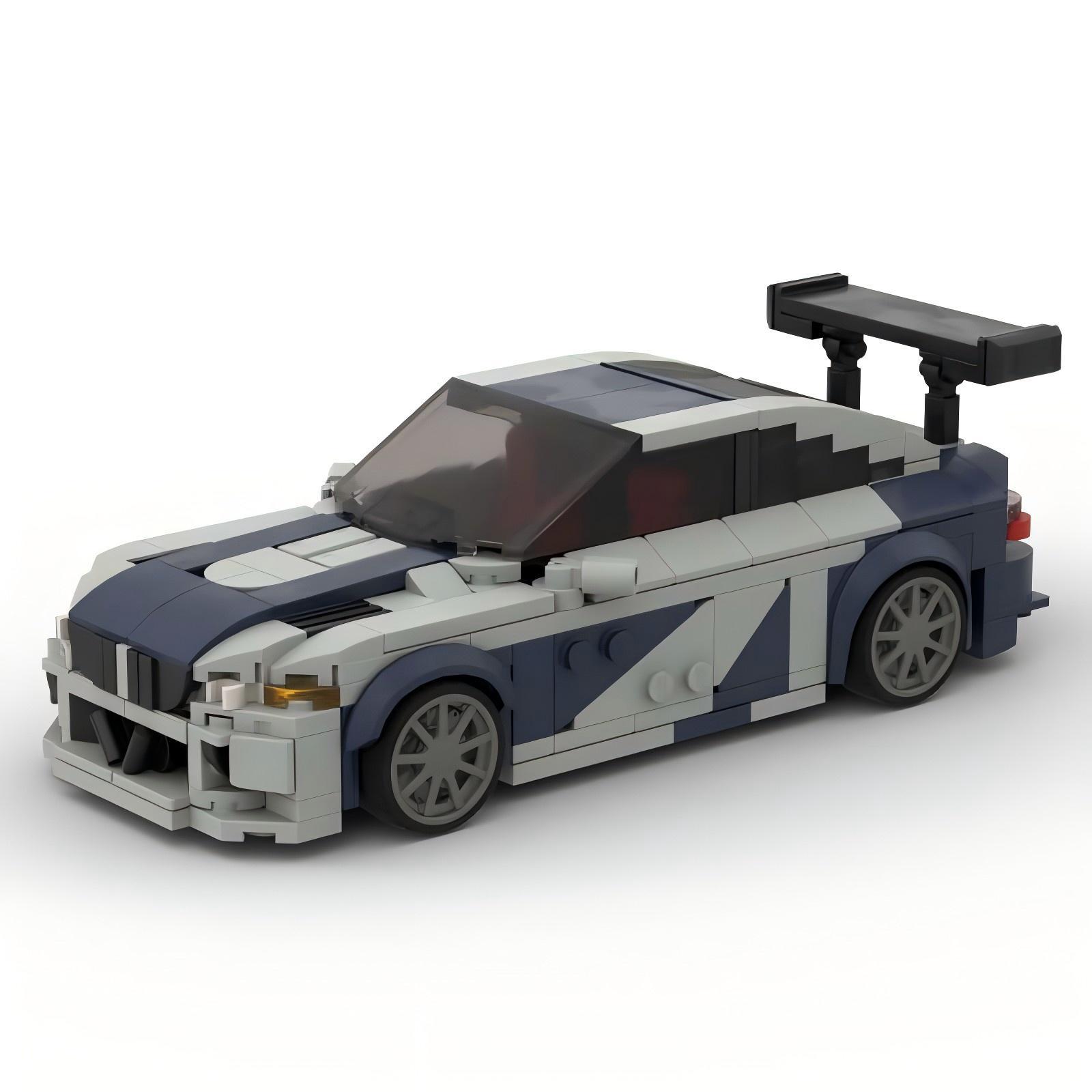 MOC-162637宝马M3 E46 GTR创意玩具礼物汽车拼装积木国产积木