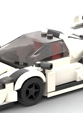 积木国产积木MOC-114808法拉利MIG-U1汽车模型摆件小颗粒玩具